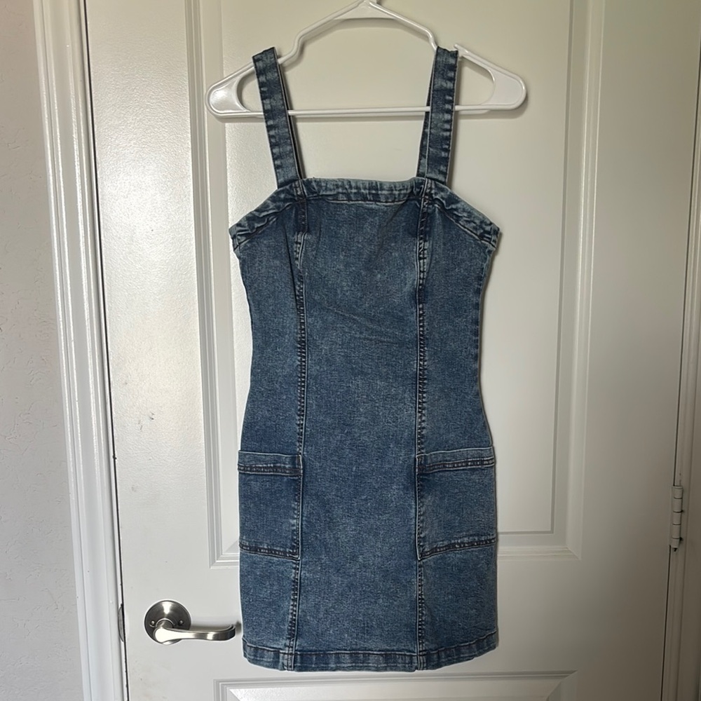 Aeropostale Denim A-Line Sleeveless Dress